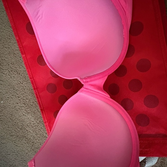 Victoria's Secret Pink Bra with White Script - Picture 3 of 5